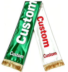 Bufandas Personalizadas al por Mayor para Equipos de Fútbol/Soccer, Ecológicas, de Poliéster, Servicio OEM/ODM, Tamaño Personalizado para Promociones Comerciales - Product Image 1