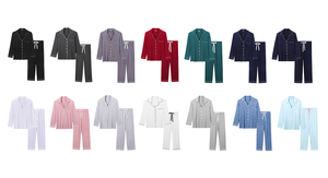 Wholesale Luxury Korean Silk Women's Sleepwear Solid Color Viscose Bamboo Pajamas <strong>Thermal</strong> for Summer - Product Image 5