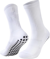 Chaussettes de sport antidérapantes de haute qualité pour équipes sportives, avec logos personnalisés, chaussettes de football antidérapantes