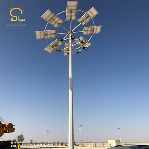 Hệ Thống Chiếu Sáng Năng Lượng Mặt Trời Pin Năng Lượng Mặt Trời Đèn Led 15M 20M 25M 30M Cực 600W Công Suất Led Trung Bình Cột Cao - Product Image 6