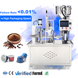 Remplisseur de capsules de café robuste – Acier inoxydable 316L, conception à faible entretien, 90 CPM, pour café moulu, étanche à la poussière, certifié CE - Product Image 1