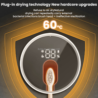 Support de brosse à dents à induction intelligente avec lampe UV, lumière ultraviolette, nouvelle conception, boîte de stérilisation UV