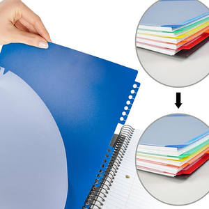 Custom A4 formato <span class=keywords><strong>quaderni</strong></span> di scuola all'ingrosso regalo durevole copertine di <span class=keywords><strong>plastica</strong></span> copertina di carta rilegatura a <span class=keywords><strong>spirale</strong></span> del taccuino - Product Image 3