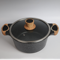 Casserole en alliage d'aluminium Bodum, antiadhésive, haute température, compatible induction, cuisine contemporaine, marmite à soupe, deux compartiments