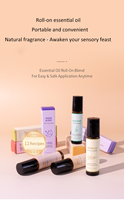 Mélange d'huiles essentielles pures de lavande et de bois de santal 10 ml pour un bon sommeil |   Application roll-on pour la relaxation nocturne et la régénération énergétique