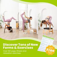 Banc de yoga pliable en PU violet pour la maison, chaise d'équilibre pour le renforcement du tronc, logo personnalisé, relaxation