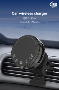 Nuevo cargador inalámbrico para coche, soporte magnético rápido para teléfono, enfriador <span class=keywords><strong>TEC</strong></span>, cargador inalámbrico magnético para coche de 25W para teléfono - Product Image 4