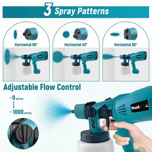 Pistolet de peinture sans fil <span class=keywords><strong>Makita</strong></span> <span class=keywords><strong>18V</strong></span> à haute atomisation, pulvérisateur nano électrique pour revêtement automobile, meubles et acier, aérographe - Meilleures ventes - Product Image 4