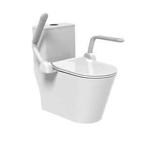 Barres d'appui pliables pour toilettes, sans obstacle, pour personnes handicapées, pour aider à la mobilité en milieu hospitalier - Product Image 5