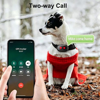 Traceur GPS pour chien de grande capacité 1300 mAh, appels bidirectionnels, étanche, colliers GPS pour chien, surveillance de la santé, lumière LED, SOS, traceur GPS pour animaux de compagnie