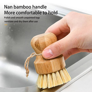 Best Seller Lightweight <b>Wooden</b> Dish <b>Brush</b> Eco-friendly Kitchen Nylon Handle <b>Brushes</b> - Product Image 3