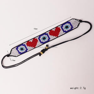 2025 hecho a mano trenzado ajustable Bohemia tema multicolor Miyuki cuentas de semillas de vidrio pulseras de ojo <span class=keywords><strong>del</strong></span> <span class=keywords><strong>diablo</strong></span> para mujeres - Product Image 6