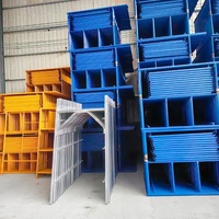 Échafaudage moderne en acier à échelle bleue de 10 mètres, cadre Andamios en béton galvanisé pour la construction de bâtiments