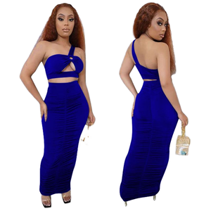 Robe Maxi en flanelle Sexy pour femmes croix sans manches taille découpée superbe solide <span class=keywords><strong>Cris</strong></span> corps façonnant doux Style de fête longueur au sol - Product Image 1