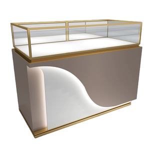 Meubles de bijouterie de luxe en MDF Étagère de présentation murale Design de comptoir Vitrine de bijoux pour centre commercial - Product Image 2