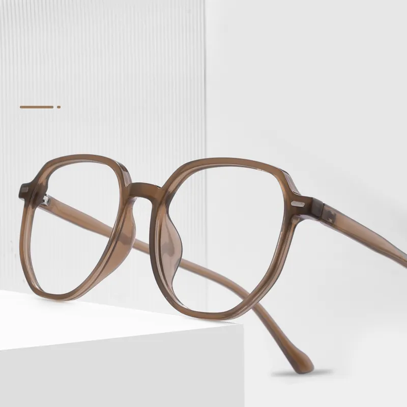 Bingkai kacamata fengchao pabrikan warna Korea TR90 bingkai kacamata optik antik trendi untuk pria dan wanita