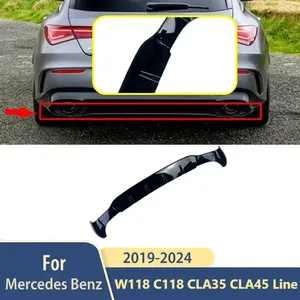 อุปกรณ์ตกแต่งดิฟฟิวเซอร์กันชนหลัง StarNav สำหรับ Mercedes Benz W118 C118 CLA35 CLA45 AMG Line ปี 2019 ถึง 2024 สปอยเลอร์รถยนต์ ชุดแต่ง - Product Image 3