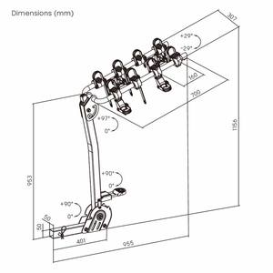 CBR09-41H porte-vélo en acier robuste monté sur attelage 4 porte-vélos plate-forme pliable supports de montage arrière pour un SUV camion voiture Van - Product Image 6