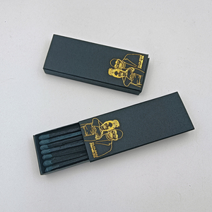 Boîte en bois noire allumettes avec logo personnalisé, boîtes d'allumettes personnalisables pour hôtels, allumettes de luxe colorées en vrac - Product Image 6