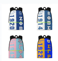 Sac à dos pour femme de sororité, réutilisable, pour le shopping, vente en gros, personnalisé, de haute qualité, sac de week-end