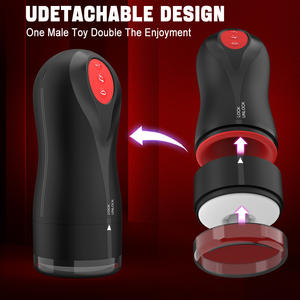 Masturbateur masculin Serrage automatique Vibration Rotation 3D Texture réaliste TPE Matériel Sex Toy Machine à sucer pour hommes - Product Image 6