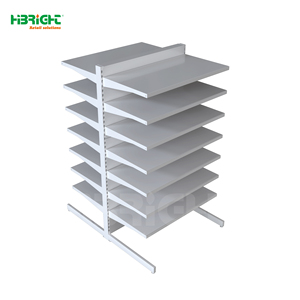 Metal Supermarket <b>Shelf</b> Pegboard Retail Gondola <b>Shelf</b> Double Sided Store Display <b>Rack</b> - Product Image 6