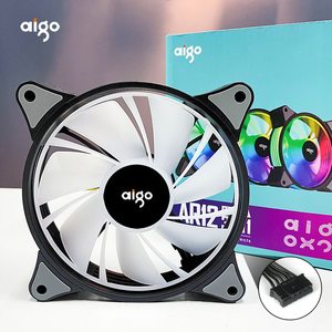 Ventilateur de boîtier <span class=keywords><strong>Aigo</strong></span> (OEM) AR12 120 mm ARGB, ventilateur de boîtier d'ordinateur silencieux, refroidissement haute performance, ventilateur CPU - Product Image 1