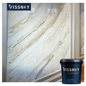 Peinture de Revêtement Acrylique Écologique Fournie par Vissney, Enduit de Stuc Vénitien Brillant avec Chaux Lustrée pour Application au Pinceau - Product Image 4