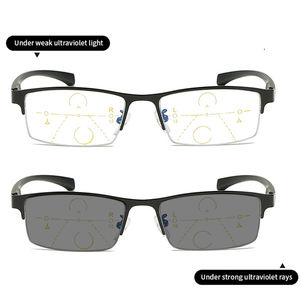 Lunettes multifocales progressives pour hommes Lunettes activées par la lumière Blue Light Blocking UV400 Readers All-in-One Distance & Near Vision - Product Image 2