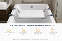 Asiento de Transferencia para Bañera SimplyWalk, Ligero, de PE, 100 kg, Silla de Baño de Aluminio para Personas Mayores, Centros de Cuidado y Mayoristas
