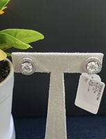 Boucles d'oreilles OEM en argent sterling 925 avec zircone cubique taille brillante pour femmes, idéales pour le quotidien, les fêtes et les cadeaux, vente en gros de boucles d'oreilles