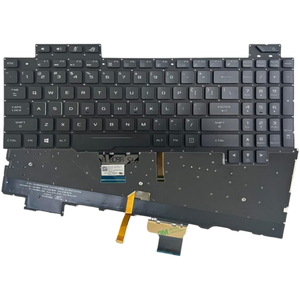คีย์บอร์ดเปลี่ยนทดแทนสำหรับแล็ปท็อป <span class=keywords><strong>ASUS</strong></span> ROG Strix GL703GS GL703GM GL703GE PX703GE รุ่น US Layout พร้อมไฟแบ็คไลท์ ขายดี - Product Image 4