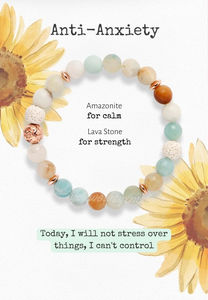 Pulsera Curativa de Amazonita Go2boho, Pulsera de Piedras Preciosas Naturales para la Calma Mental, Atracción de Riqueza <span class=keywords><strong>y</strong></span> Equilibrio Energético - Product Image 3