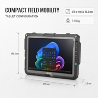 Tableta Robusta Getac UX10-IP con Windows, Pantalla Táctil WUXGA de 1000 Nits, IP66 para Aplicaciones Médicas y de Salud