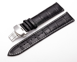 12MM 13MM 14MM 15MM 16MM 17MM 18MM 19MM 20MM 21MM 22MM 24MM chiusura a farfalla cinturino per orologio in vera <span class=keywords><strong>pelle</strong></span> di <span class=keywords><strong>coccodrillo</strong></span> - Product Image 6