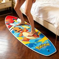 Tapis personnalisé en forme de planche de surf anime, tapis moelleux de haute qualité, tapis irrégulier