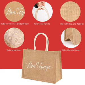 إكس بي-بروموس تصميم مخصص شعار أكياس الخيش المقاومة للماء الجوت الاباحية - Product Image 3