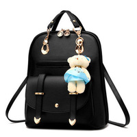 Sac à dos tendance coréen pour femme, nouveau style, décontracté, petit format carré, avec coussin d'air, pour étudiantes, style universitaire