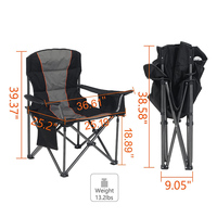 Promotion du fabricant Chaise de table de camping pliable et confortable en tissu Chaise de pêche moderne pour l'extérieur, la plage
