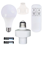KaiYi KY-DT01 China E27 Set Lampu Kontrol Jarak Jauh Nirkabel Sistem Rumah Pintar Sakelar Timer Pintar Jangkauan 30m Sistem Kompatibel