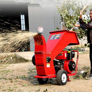 Broyeur de jardin électrique 220V de qualité professionnelle avec roues, prise européenne, démarrage électrique pour le broyage des branches et de la paille - Product Image 4