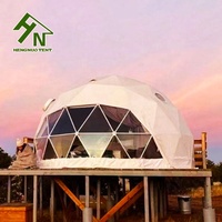 Dôme de tente de glamping rond igloo Eco House à cadre en acier pour attractions touristiques
