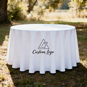 Bán buôn 200cm đường kính hiện đại dệt kim Khăn trải bàn in nhiều màu sắc cho khách sạn đám cưới <span class=keywords><strong>Jacquard</strong></span> thêu mẫu - Product Image 4