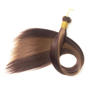 Extensiones de Cabello Sintético Liso Sedoso para Trenzas de Ganchillo, Venta Caliente - Product Image 3