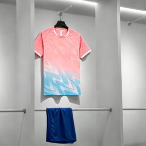 <span class=keywords><strong>Ensemble</strong></span> de maillots de football à imprimé dégradé, uniforme de football respirant à séchage rapide, kit d'entraînement d'équipe avec impression de logo personnalisé pour adultes et jeunes - Product Image 2