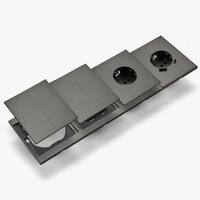 Interruptores y Enchufes de Pared WESA Ultrafinos con Botón Pulsador EU de 1/2/3 Vías con Enchufe USB Tipo C, Combinación Libre, Diseño Moderno de Lujo