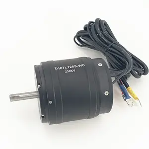 Reacher Tech-Motor eléctrico D107L125s para motocicleta, herramienta de refrigeración por agua, 12n10p, diseño 20nm, alto Torque, 12kw, CC, con Sensor Hall