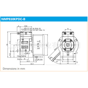 KNF NMP830K PDC B Micro Diaphragm Vacuum <b>Pump</b> DC 12-24V Electric Sampling <b>Pump</b> - Product Image 4