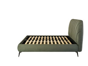 <span class=keywords><strong>Lit</strong></span> moderne rembourré en velours avec table de chevet, banc et <span class=keywords><strong>fauteuil</strong></span> assortis / Assortiment complet pour la chambre / Produits assortis en promotion - Product Image 3