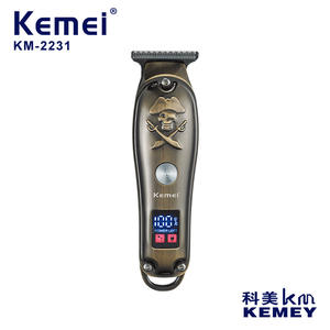 เครื่องตัดผม Kemei รุ่น KM-2231 สำหรับมืออาชีพ ตัวเครื่องโลหะ หน้าจอ LCD ชาร์จผ่าน USB เหมาะสำหรับผู้ชาย ใช้ในบ้าน - Product Image 5